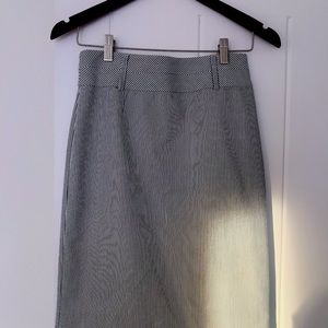 Pin stripe pencil skirt